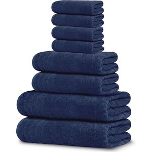 Tens Towels 8-delige handdoekenset, 2 extra grote badhanddoeken, 2 handdoeken, 4 washandjes, 100% katoen, lichter gewicht, sneller te drogen, super absorberend, perfecte badkamerhanddoekenset Tens Towels 8-delige handdoekenset, 2 extra grote badhanddoeken, 2 handdoeken, 4 washandjes, 100% katoen, lichter gewicht, sneller te drogen, super absorberend, perfecte badkamerhanddoekenset