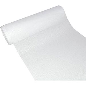 Deko AS GmbH Deco As AS Shabby Chic tafelloper in linnenlook, polyester geurloos, 30 cm x 15 m, wit Deko AS GmbH Deco As AS Shabby Chic tafelloper in linnenlook, polyester geurloos, 30 cm x 15 m, wit
