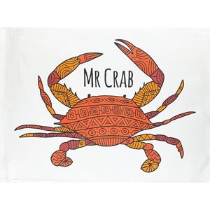 Half a Donkey Mr Crab grote katoenen theedoek Half a Donkey Mr Crab grote katoenen theedoek