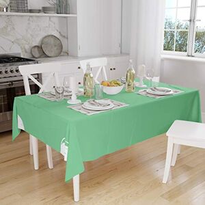 Bonamaison Tafelkleed, Anti-Mold, Sneldrogend, Waterdicht, 100% Polyester Tafellaken, Petroleum Groen, Wit, 140 x 160 Cm Ontworpen en Vervaardigd in Turkije Bonamaison Tafelkleed, Anti-Mold, Sneldrogend, Waterdicht, 100% Polyester Tafellaken, Petroleum Groen, Wit, 140 x 160 Cm Ontworpen en Vervaardigd in Turkije