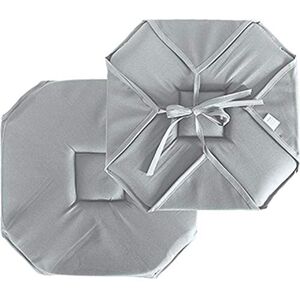 Enjoy Home Zitkussen met klep – polyester – kleur lichtgrijs – afmetingen: 40 x 40 cm – vierkant en omkeerbaar – bevestiging met lussen – ideaal voor een comfortabele pasvorm – collectie Garden Enjoy Home Zitkussen met klep – polyester – kleur lichtgrijs – afmetingen: 40 x 40 cm – vierkant en omkeerbaar – bevestiging met lussen – ideaal voor een comfortabele pasvorm – collectie Garden