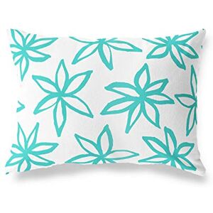 Bonamaison Turkoois-Wit Decoratieve Kussensloop, Kussenhoezen Bank, Decoratieve Kussenhoesjes, Kussensloop; Sofa, Slaapkamer, Kantoor, Auto 35x50 Cm Ontworpen en vervaardigd in Turkije Bonamaison Turkoois-Wit Decoratieve Kussensloop, Kussenhoezen Bank, Decoratieve Kussenhoesjes, Kussensloop; Sofa, Slaapkamer, Kantoor, Auto 35x50 Cm Ontworpen en vervaardigd in Turkije