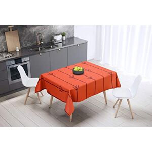 Bonamaison Tafelkleed, Anti-Mold, Sneldrogend, Waterdicht, 100% Polyester Tafellaken, Oranje Bordeaux, 140 x 140 Cm Ontworpen en Vervaardigd in Turkije Bonamaison Tafelkleed, Anti-Mold, Sneldrogend, Waterdicht, 100% Polyester Tafellaken, Oranje Bordeaux, 140 x 140 Cm Ontworpen en Vervaardigd in Turkije