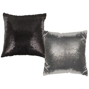 DRW Kussen met zilveren pailletten, zwart, verandert van kleur bij de handen, 250 g, vulling, 20 x 40 x 40 cm DRW Kussen met zilveren pailletten, zwart, verandert van kleur bij de handen, 250 g, vulling, 20 x 40 x 40 cm