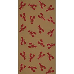 Beistle 24" x 50' nautisch thema kreeft print kraftpapier tafel rol, Luau Party tafelhoezen, bruin/rood Beistle 24" x 50' nautisch thema kreeft print kraftpapier tafel rol, Luau Party tafelhoezen, bruin/rood