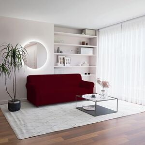 Italian Bed Linen Bankhoes, bi-elastisch, voor 3-zitsbank, bordeaux Italian Bed Linen Bankhoes, bi-elastisch, voor 3-zitsbank, bordeaux