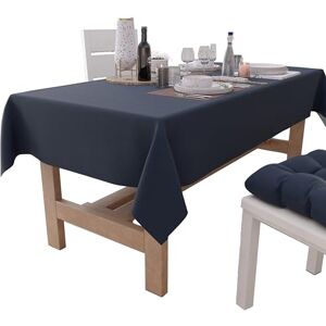 PETTI Artigiani Italiani Rechthoekig tafelkleed, elegant tafelkleed, effen katoenen tafelkleed voor keuken, blauw tafelkleed voor 18 plaatsen (140 x 360 cm), 100% Made in Italy PETTI Artigiani Italiani Rechthoekig tafelkleed, elegant tafelkleed, effen katoenen tafelkleed voor keuken, blauw tafelkleed voor 18 plaatsen (140 x 360 cm), 100% Made in Italy