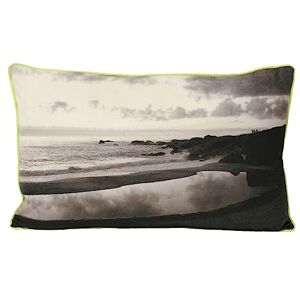 Paoletti Neon Coast Piped Photographic Print Feather Filled Cushion - Lime Green - One Size Paoletti Neon Coast Piped Photographic Print Feather Filled Cushion - Lime Green - One Size