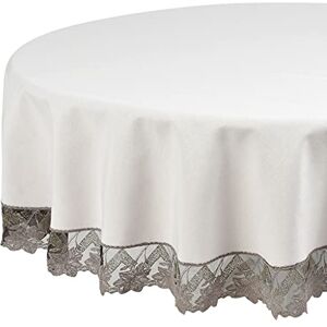 Deco Mex IN68837 rond tafelkleed, katoen, polyester, grijs, normale maat Deco Mex IN68837 rond tafelkleed, katoen, polyester, grijs, normale maat