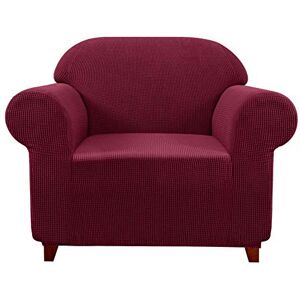 subrtex 1 x elastische polyester bankovertrek, stoelhoes voor thuisbank (1-zits, bordeaux) subrtex 1 x elastische polyester bankovertrek, stoelhoes voor thuisbank (1-zits, bordeaux)