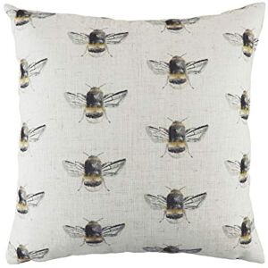furn. Evans Litchfield Bee Happy Herhaal Veer Gevulde Kussen, Wit, 43 x 43cm furn. Evans Litchfield Bee Happy Herhaal Veer Gevulde Kussen, Wit, 43 x 43cm
