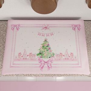 PETTI Artigiani Italiani Kerstfornuisafdekking, fornuisafdekking voor kerstkeuken, fornuisafdekking 50 x 70 cm, fornuisafdekking kabouter, roze, 100% Made in Itay PETTI Artigiani Italiani Kerstfornuisafdekking, fornuisafdekking voor kerstkeuken, fornuisafdekking 50 x 70 cm, fornuisafdekking kabouter, roze, 100% Made in Itay