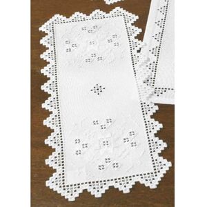 Permin Hardanger tafelloper borduurpakket hardanger telpatroon Permin Hardanger tafelloper borduurpakket hardanger telpatroon