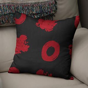Bonamaison Decoratieve Kussensloop, Rood Zwart Kussenhoezen Bank, Zitkussen, Decoratieve Kussenhoesjes, Kussensloop; Sofa, Slaapkamer, Kantoor, Auto 43x43 Cm Ontworpen en Vervaardigd in Turkije Bonamaison Decoratieve Kussensloop, Rood Zwart Kussenhoezen Bank, Zitkussen, Decoratieve Kussenhoesjes, Kussensloop; Sofa, Slaapkamer, Kantoor, Auto 43x43 Cm Ontworpen en Vervaardigd in Turkije