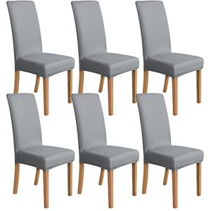 Amazon Basics Stoelhoes, voor eetkamerstoelen, rekbaar, lichtgrijs, 6 stuk Amazon Basics Stoelhoes, voor eetkamerstoelen, rekbaar, lichtgrijs, 6 stuk
