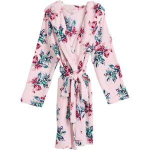 Vera Bradley Pluche fleece robe, stof voor woonkamer, dames, eenheidsmaat, Happiness Returns Roze, L-XL Vera Bradley Pluche fleece robe, stof voor woonkamer, dames, eenheidsmaat, Happiness Returns Roze, L-XL