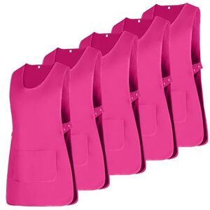MISEMIYA Verpakking met 5 stuks, schort, reinigingsschort, werkschort, kliniek, geneeskunde, dierenartsen, gastronomie, 5-868 MISEMIYA Verpakking met 5 stuks, schort, reinigingsschort, werkschort, kliniek, geneeskunde, dierenartsen, gastronomie, 5-868