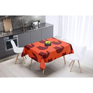 Bonamaison Tafelkleed, Anti-Mold, Sneldrogend, Waterdicht, 100% Polyester Tafellaken, Oranje Bordeaux, 140 x 140 Cm Ontworpen en Vervaardigd in Turkije Bonamaison Tafelkleed, Anti-Mold, Sneldrogend, Waterdicht, 100% Polyester Tafellaken, Oranje Bordeaux, 140 x 140 Cm Ontworpen en Vervaardigd in Turkije