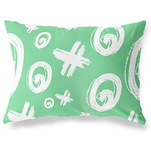 Bonamaison Petrol Groen-Wit Decoratieve Kussensloop, Kussenhoezen Bank, Decoratieve Kussenhoesjes, Kussensloop; Sofa, Slaapkamer, Kantoor, Auto 35x50 Cm Ontworpen en vervaardigd in Turkije Bonamaison Petrol Groen-Wit Decoratieve Kussensloop, Kussenhoezen Bank, Decoratieve Kussenhoesjes, Kussensloop; Sofa, Slaapkamer, Kantoor, Auto 35x50 Cm Ontworpen en vervaardigd in Turkije