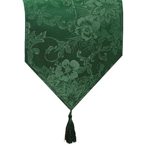 Elrene Home Fashions Jacquard Holiday Tafelloper, Polyester, Groen, 13" x 70 Elrene Home Fashions Jacquard Holiday Tafelloper, Polyester, Groen, 13" x 70