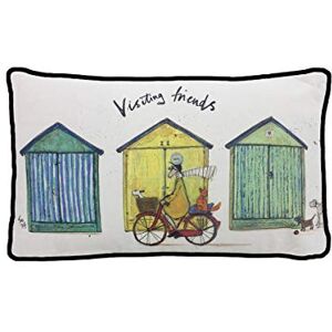 Sam Toft Kussen, 30 cm x 50 cm rechthoekig, 100% katoen met eendenveerkussen (Visiting Friends Design) Officiële Merchandise Sam Toft Kussen, 30 cm x 50 cm rechthoekig, 100% katoen met eendenveerkussen (Visiting Friends Design) Officiële Merchandise