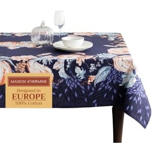 Maison d' Hermine Rechthoekig tafelkleed, 100% katoen, herbruikbaar, decoratief, voor dagelijks gebruik, eetkamer, boerderij, thuis, feest, bruiloft, 152,4 x 228,6 cm, pompoenblauw Maison d' Hermine Rechthoekig tafelkleed, 100% katoen, herbruikbaar, decoratief, voor dagelijks gebruik, eetkamer, boerderij, thuis, feest, bruiloft, 152,4 x 228,6 cm, pompoenblauw