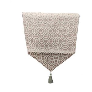 DONREGALOWEB Tafelloper, geborduurd, 180 x 33 cm, roze en wit DONREGALOWEB Tafelloper, geborduurd, 180 x 33 cm, roze en wit