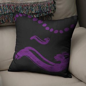 Bonamaison Decoratieve Kussensloop, Paars en zwart Kussenhoezen Bank, Zitkussen, Decoratieve Kussenhoesjes, Kussensloop; Sofa, Slaapkamer, Kantoor, Auto 43x43 Cm Ontworpen en Vervaardigd in Turkije Bonamaison Decoratieve Kussensloop, Paars en zwart Kussenhoezen Bank, Zitkussen, Decoratieve Kussenhoesjes, Kussensloop; Sofa, Slaapkamer, Kantoor, Auto 43x43 Cm Ontworpen en Vervaardigd in Turkije