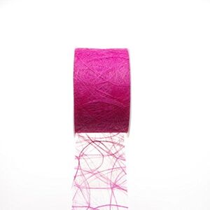 Deko AS GmbH Sizoweb tafelband roze 7,9 cm rol 50 meter 64 019-R Deko AS GmbH Sizoweb tafelband roze 7,9 cm rol 50 meter 64 019-R