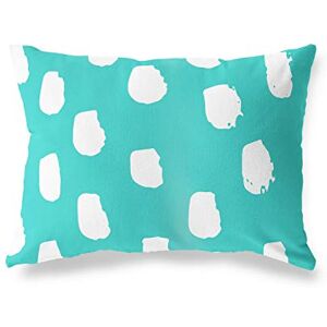 Bonamaison Turkoois-Wit Decoratieve Kussensloop, Kussenhoezen Bank, Decoratieve Kussenhoesjes, Kussensloop; Sofa, Slaapkamer, Kantoor, Auto 35x50 Cm Ontworpen en vervaardigd in Turkije Bonamaison Turkoois-Wit Decoratieve Kussensloop, Kussenhoezen Bank, Decoratieve Kussenhoesjes, Kussensloop; Sofa, Slaapkamer, Kantoor, Auto 35x50 Cm Ontworpen en vervaardigd in Turkije