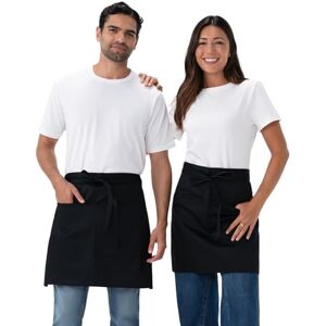 Chef Works Unisex Half Bistro Server Schort, Zwart, 2 Pack, One Size Chef Works Unisex Half Bistro Server Schort, Zwart, 2 Pack, One Size