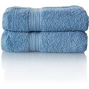 ALCLEAR comfort badstof badhanddoek set absorberend van 100% Ökotex katoen, badstof serie in 6 kleuren en 5 maten, kleur: jeansblauw, 2x handdoeken 50x100 cm ALCLEAR comfort badstof badhanddoek set absorberend van 100% Ökotex katoen, badstof serie in 6 kleuren en 5 maten, kleur: jeansblauw, 2x handdoeken 50x100 cm