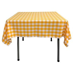 LA Linen LA Linnen Checkered Overlay Tablecloth, 58 by 58-inch LA Linen LA Linnen Checkered Overlay Tablecloth, 58 by 58-inch