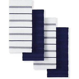 KitchenAid Albany Keukenhanddoeken, 4 stuks, blauw (Cobalt Blue) en wit, 40,6 cm x 66 cm KitchenAid Albany Keukenhanddoeken, 4 stuks, blauw (Cobalt Blue) en wit, 40,6 cm x 66 cm