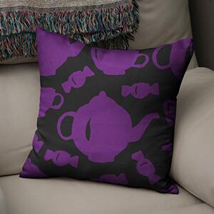Bonamaison Decoratieve Kussensloop, Paars en zwart Kussenhoezen Bank, Zitkussen, Decoratieve Kussenhoesjes, Kussensloop; Sofa, Slaapkamer, Kantoor, Auto 43x43 Cm Ontworpen en Vervaardigd in Turkije Bonamaison Decoratieve Kussensloop, Paars en zwart Kussenhoezen Bank, Zitkussen, Decoratieve Kussenhoesjes, Kussensloop; Sofa, Slaapkamer, Kantoor, Auto 43x43 Cm Ontworpen en Vervaardigd in Turkije