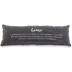 Mud Pie Home Definitie Lumbale decoratieve accentkussen, één maat (Pack van 1), grijs Mud Pie Home Definitie Lumbale decoratieve accentkussen, één maat (Pack van 1), grijs