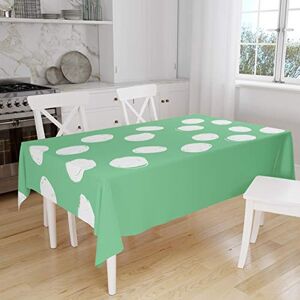 Bonamaison Tafelkleed, Anti-Mold, Sneldrogend, Waterdicht, 100% Polyester Tafellaken, Petroleum Groen, Wit, 140 x 160 Cm Ontworpen en Vervaardigd in Turkije Bonamaison Tafelkleed, Anti-Mold, Sneldrogend, Waterdicht, 100% Polyester Tafellaken, Petroleum Groen, Wit, 140 x 160 Cm Ontworpen en Vervaardigd in Turkije