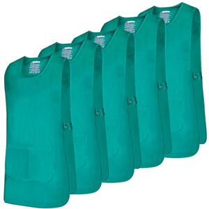 MISEMIYA Verpakking met 5 stuks, schort, reinigingsschort, werkschort, kliniek, geneeskunde, dierenartsen, gastronomie, 5-868 MISEMIYA Verpakking met 5 stuks, schort, reinigingsschort, werkschort, kliniek, geneeskunde, dierenartsen, gastronomie, 5-868