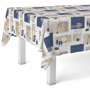 Martina Home Ocean Ronde Oilcloth Tafelkleed - Tafelkleed Martina Home Ocean Ronde Oilcloth Tafelkleed - Tafelkleed