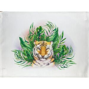 Half a Donkey De Tiger Head grote katoenen theedoek Half a Donkey De Tiger Head grote katoenen theedoek