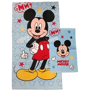 HERMET Mickey Mouse Disney - Set van 2 katoenen handdoeken HERMET Mickey Mouse Disney - Set van 2 katoenen handdoeken