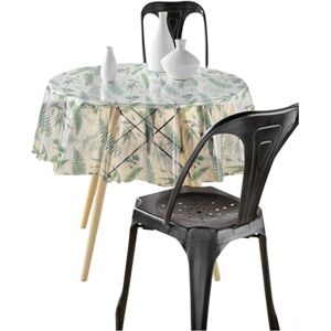 AUREA Transparante PVC Tafelkleed met plantenpatroon - Tafelkleed AUREA Transparante PVC Tafelkleed met plantenpatroon - Tafelkleed