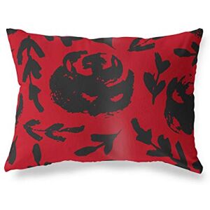 Bonamaison Rood-Zwart Decoratieve Kussensloop, Kussenhoezen Bank, Decoratieve Kussenhoesjes, Kussensloop; Sofa, Slaapkamer, Kantoor, Auto 45x60 Cm Ontworpen en vervaardigd in Turkije Bonamaison Rood-Zwart Decoratieve Kussensloop, Kussenhoezen Bank, Decoratieve Kussenhoesjes, Kussensloop; Sofa, Slaapkamer, Kantoor, Auto 45x60 Cm Ontworpen en vervaardigd in Turkije