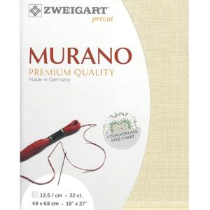Zweigart Precut Murano Lugana col.770 op stof gesneden, 48 x 68 cm Zweigart Precut Murano Lugana col.770 op stof gesneden, 48 x 68 cm