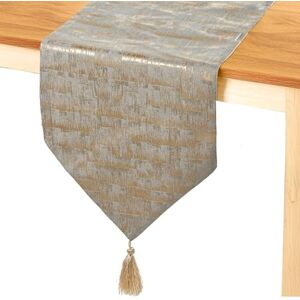 DRW Tafelloper van polyester, crèmekleurig, 30 x 1 x 180 cm DRW Tafelloper van polyester, crèmekleurig, 30 x 1 x 180 cm