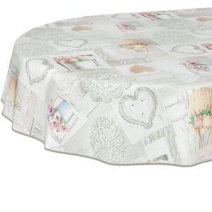 ANRO Afwasbaar tafelzeil, onderhoudsvriendelijk, lotuseffect, voor buiten, tuintafelkleed, landhuis, bloemen, 220 x 140 cm, ovaal ANRO Afwasbaar tafelzeil, onderhoudsvriendelijk, lotuseffect, voor buiten, tuintafelkleed, landhuis, bloemen, 220 x 140 cm, ovaal