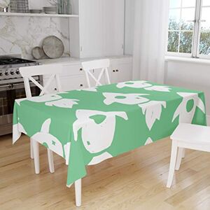 Bonamaison Tafelkleed, Anti-Mold, Sneldrogend, Waterdicht, 100% Polyester Tafellaken, Petroleum Groen, Wit, 140 x 160 Cm Ontworpen en Vervaardigd in Turkije Bonamaison Tafelkleed, Anti-Mold, Sneldrogend, Waterdicht, 100% Polyester Tafellaken, Petroleum Groen, Wit, 140 x 160 Cm Ontworpen en Vervaardigd in Turkije