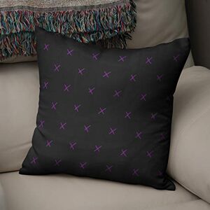 Bonamaison Decoratieve Kussensloop, Paars en zwart Kussenhoezen Bank, Zitkussen, Decoratieve Kussenhoesjes, Kussensloop; Sofa, Slaapkamer, Kantoor, Auto 43x43 Cm Ontworpen en Vervaardigd in Turkije Bonamaison Decoratieve Kussensloop, Paars en zwart Kussenhoezen Bank, Zitkussen, Decoratieve Kussenhoesjes, Kussensloop; Sofa, Slaapkamer, Kantoor, Auto 43x43 Cm Ontworpen en Vervaardigd in Turkije