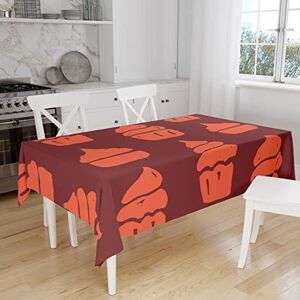 Bonamaison Tafelkleed, Anti-Mold, Sneldrogend, Waterdicht, 100% Polyester Tafellaken, Oranje Bordeaux, 140 x 160 Cm Ontworpen en Vervaardigd in Turkije Bonamaison Tafelkleed, Anti-Mold, Sneldrogend, Waterdicht, 100% Polyester Tafellaken, Oranje Bordeaux, 140 x 160 Cm Ontworpen en Vervaardigd in Turkije