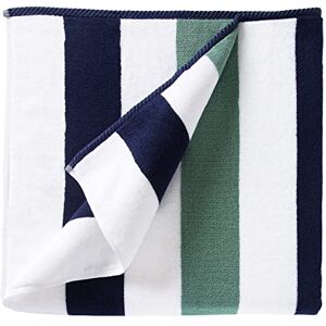 Laguna Beach Textile Company Laguna Beach Textiel Co. Oversized cabana-strandhanddoek met strepen, pluchen 630 g/m² katoen, oversized, blauw-groen (Midnight Blue & Seafoam Green) Laguna Beach Textile Company Laguna Beach Textiel Co. Oversized cabana-strandhanddoek met strepen, pluchen 630 g/m² katoen, oversized, blauw-groen (Midnight Blue & Seafoam Green)